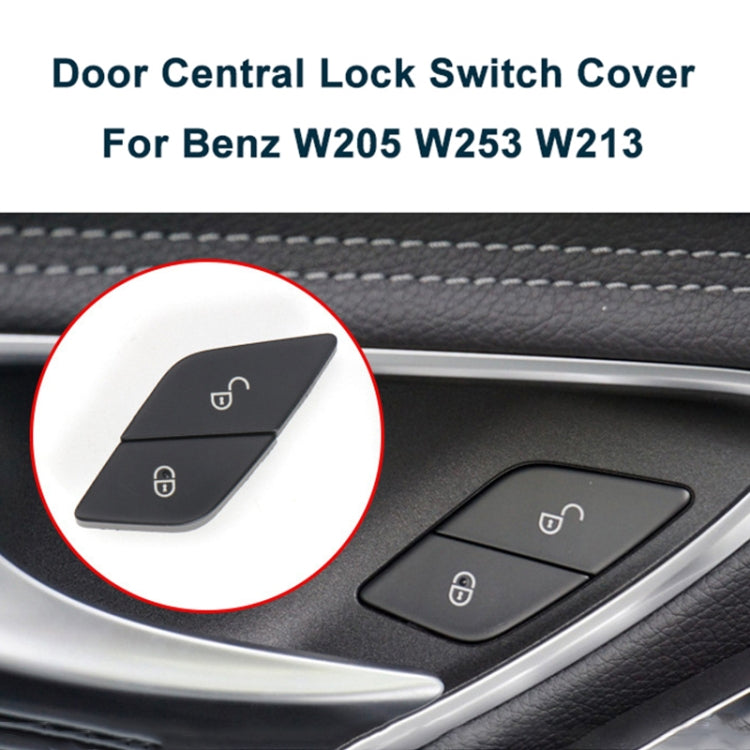 For Mercedes-Benz E-Class 2016-2021 Left Driving Car Right Side Door Lock Switch Buttons 2059055251(Red) - Car Switches by PMC Jewellery | Online Shopping South Africa | PMC Jewellery | Buy Now Pay Later Mobicred