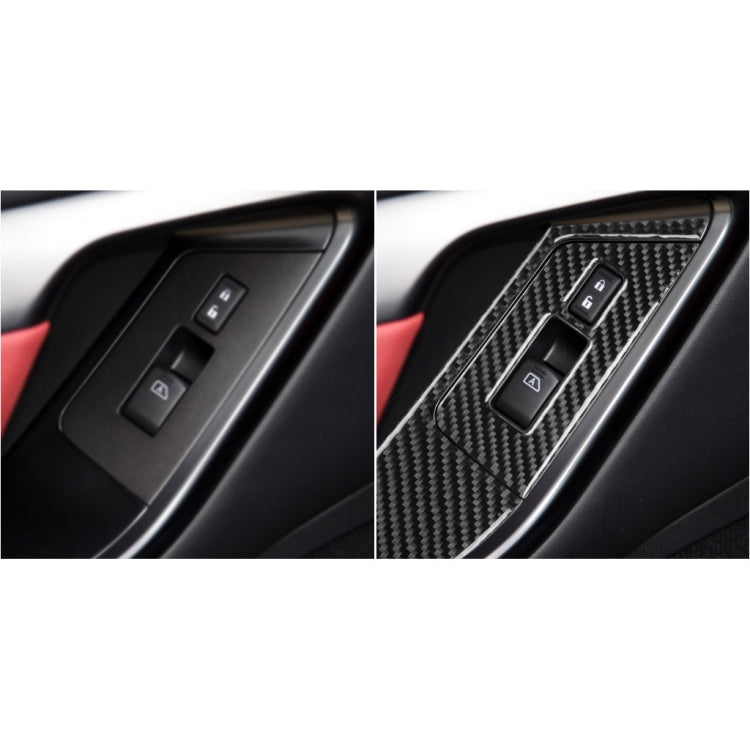 4 PCS Car Carbon Fiber Window Lift Button Panel Decorative Sticker for Nissan GTR R35 2008-2016, Right Drive - Car Interior Mouldings by PMC Jewellery | Online Shopping South Africa | PMC Jewellery | Buy Now Pay Later Mobicred