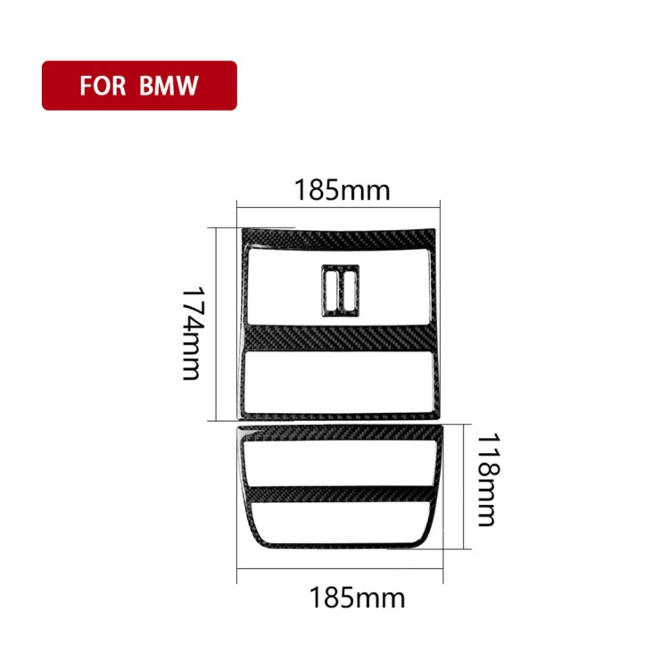 Carbon Fiber Car Rear Air Outlet Frame Decorative Sticker for BMW 5 Series F10 2011-2017 - Car Interior Mouldings by PMC Jewellery | Online Shopping South Africa | PMC Jewellery | Buy Now Pay Later Mobicred