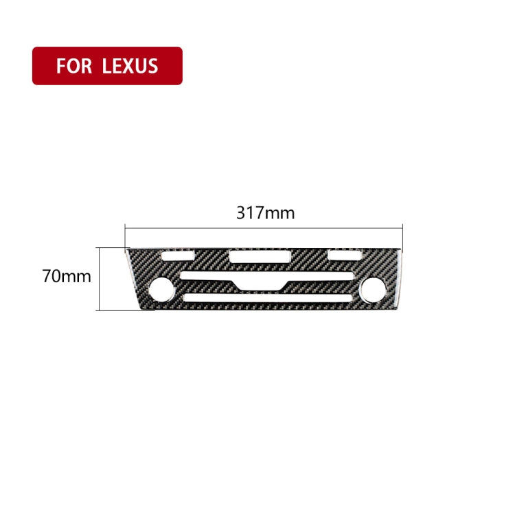 Car Carbon Fiber CD Panel Decorative Sticker for Lexus RX300 / 270 / 200T / 450h 2016-2019, Left Drive - Car Interior Mouldings by PMC Jewellery | Online Shopping South Africa | PMC Jewellery | Buy Now Pay Later Mobicred