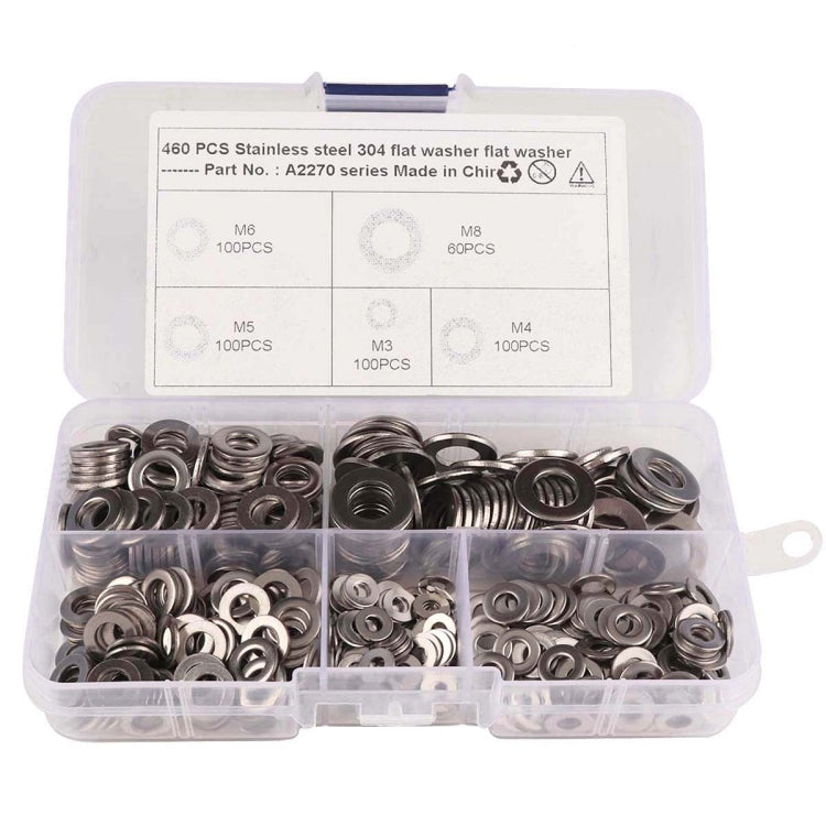 460 PCS Stainless Steel Spring Lock Washer Assorted Kit for Car / Boat / Home Appliance - Nuts & Bolts by PMC Jewellery | Online Shopping South Africa | PMC Jewellery | Buy Now Pay Later Mobicred