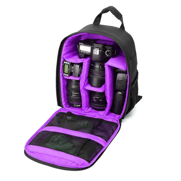 INDEPMAN DL-B012 Portable Outdoor Sports Backpack Camera Bag for GoPro, SJCAM, Nikon, Canon, Xiaomi Xiaoyi YI, Size: 27.5 * 12.5 * 34 cm(Purple) - free shipping - PMC TechLife - Order now!