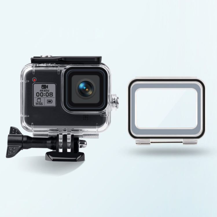 45m Waterproof Case + Touch Back Cover for GoPro HERO8 Black - Waterproof Cases by PMC Jewellery | Online Shopping South Africa | PMC Jewellery | Buy Now Pay Later Mobicred