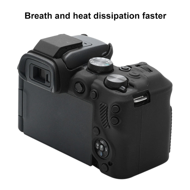 For Canon EOS R10 Soft Silicone Protective Case (Black) - Protective Case by PMC TechLife | Online Shopping South Africa | PMC TechLife | Buy Now Pay Later Mobicred