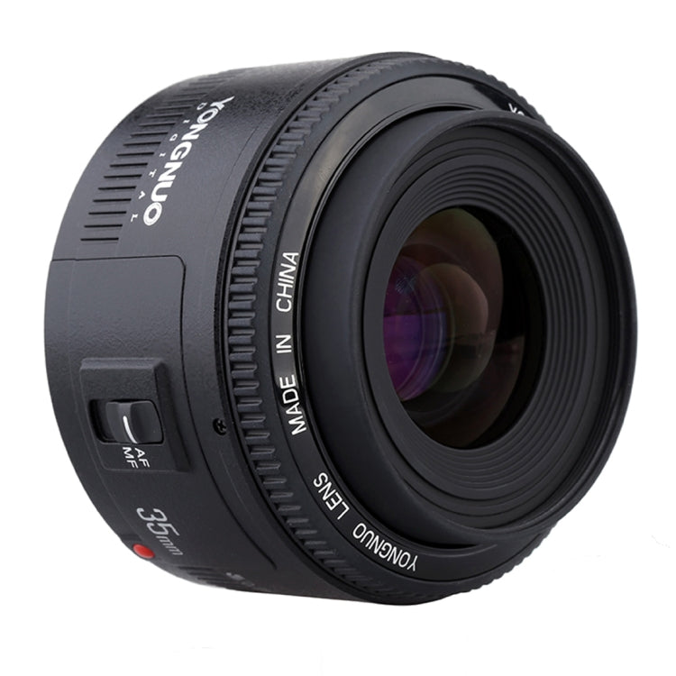 YONGNUO YN35MM F2C 1:2 AF/MF Wide-Angle Fixed/Prime Auto Focus Lens for Canon EOS EF Lens (Black) - free shipping - PMC TechLife - Order now!