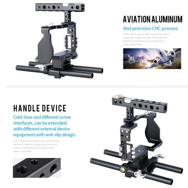 YELANGU C6 Camera Video Cage Stabilizer for Sony A6000 / A6300 / A6500 / A6400 (Black) - Camera Cage by YELANGU | Online Shopping South Africa | PMC TechLife | Buy Now Pay Later Mobicred