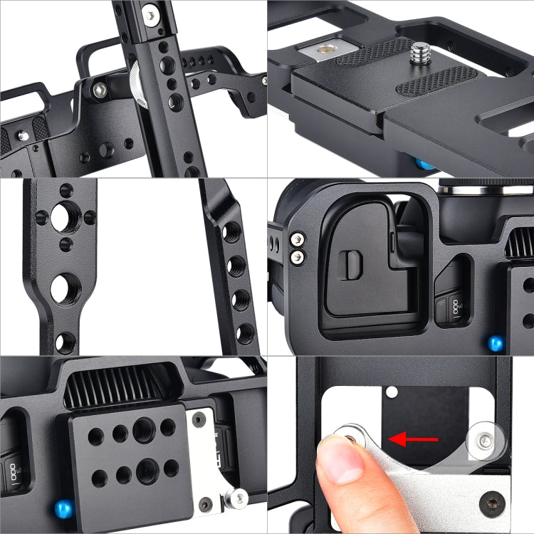 YELANGU C9 YLG0911A-A Video Camera Cage Stabilizer for DJI BMPCC 4K (Black) - Camera Cage by YELANGU | Online Shopping South Africa | PMC TechLife | Buy Now Pay Later Mobicred