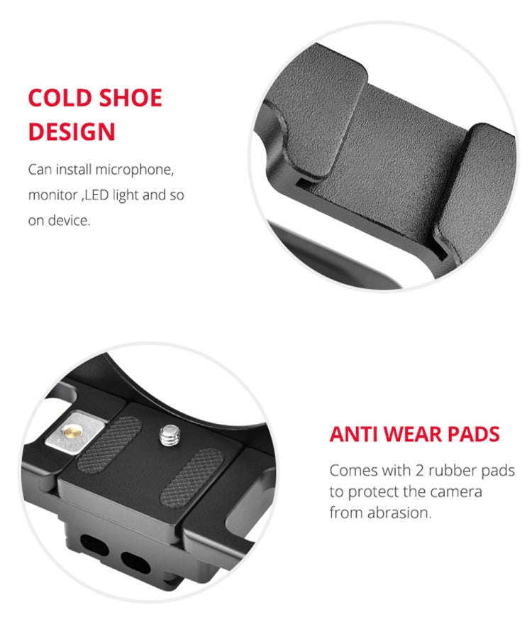 YELANGU C15-A YLG0711A-A01 Video Camera Cage Stabilizer for Nikon Z6 / Z7 (Black) - free shipping - PMC TechLife - Order now!