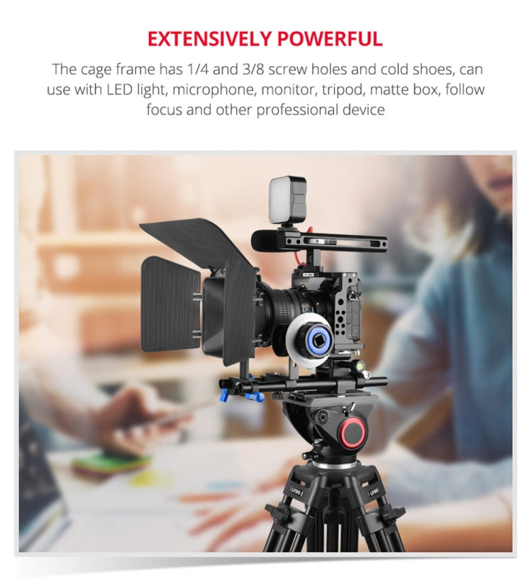 YELANGU C15-A YLG0711A-A01 Video Camera Cage Stabilizer for Nikon Z6 / Z7 (Black) - free shipping - PMC TechLife - Order now!