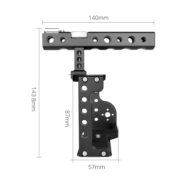 YELANGU C17 YLG0913A Video Camera Cage Stabilizer with Handle for Sony A6600 (Black) - free shipping - PMC TechLife - Order now!