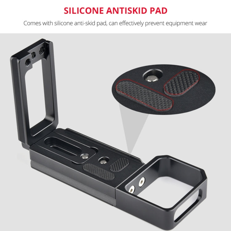 YELANGU CL6 YLG0712A Vertical Shoot Quick Release L Plate Bracket Base Holder for Sony A9 (ILCE-9) / A7 III/ A7R III(Black) - free shipping - PMC TechLife - Order now!