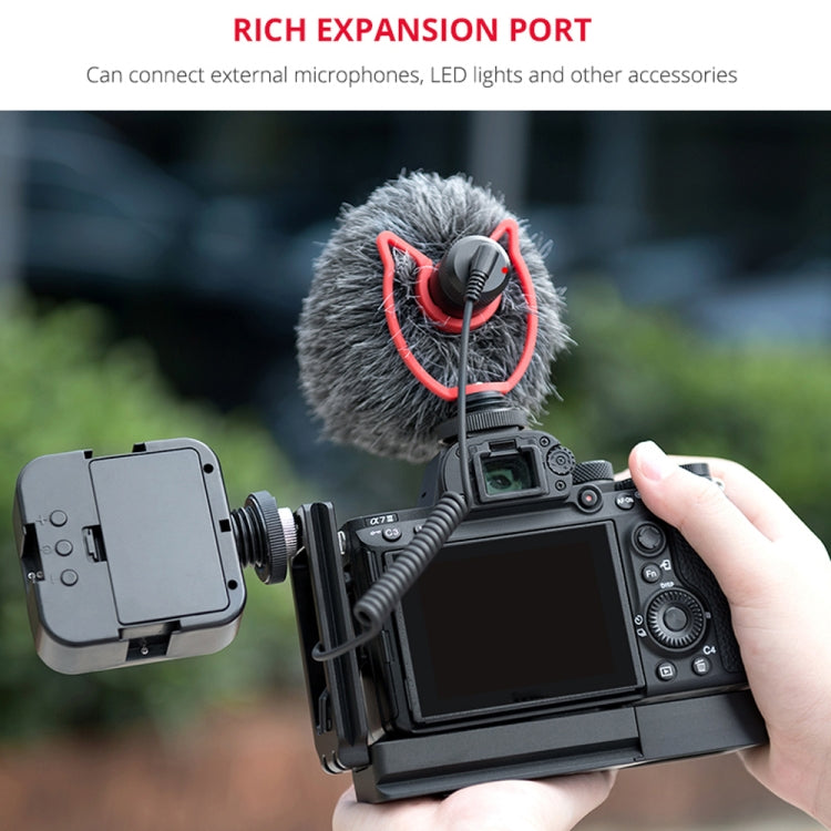 YELANGU CL6 YLG0712A Vertical Shoot Quick Release L Plate Bracket Base Holder for Sony A9 (ILCE-9) / A7 III/ A7R III(Black) - free shipping - PMC TechLife - Order now!