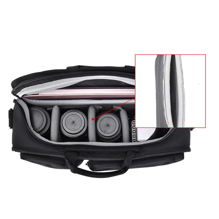 CADEN D28 Portable Multifunctional Single and Double Shoulder Camera Bag With Strap(Black) - free shipping - PMC TechLife - Order now!