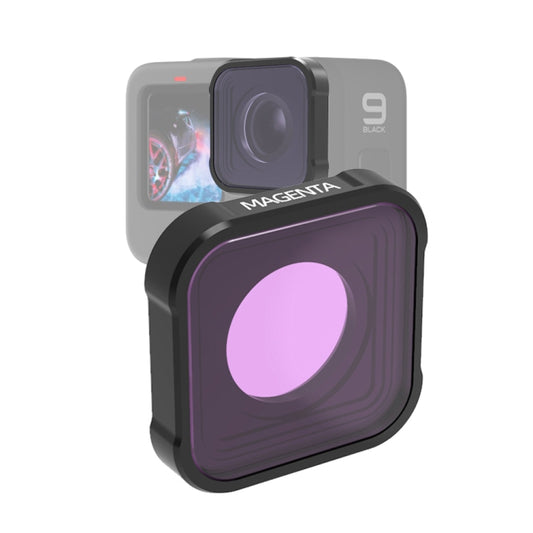 JSR KB Series Diving Color Lens Filter for GoPro HERO10 Black / HERO9 Black(Magenta) - Lens Filter by JSR | Online Shopping South Africa | PMC Jewellery | Buy Now Pay Later Mobicred