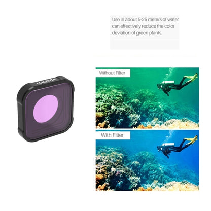 JSR KB Series Diving Color Lens Filter for GoPro HERO10 Black / HERO9 Black(Magenta) - Lens Filter by JSR | Online Shopping South Africa | PMC Jewellery | Buy Now Pay Later Mobicred