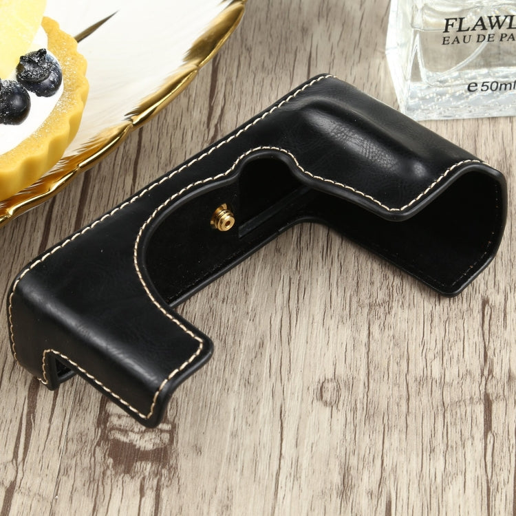 1/4 inch Thread PU Leather Camera Half Case Base for FUJIFILM XE4 (Black) - free shipping - PMC TechLife - Order now!