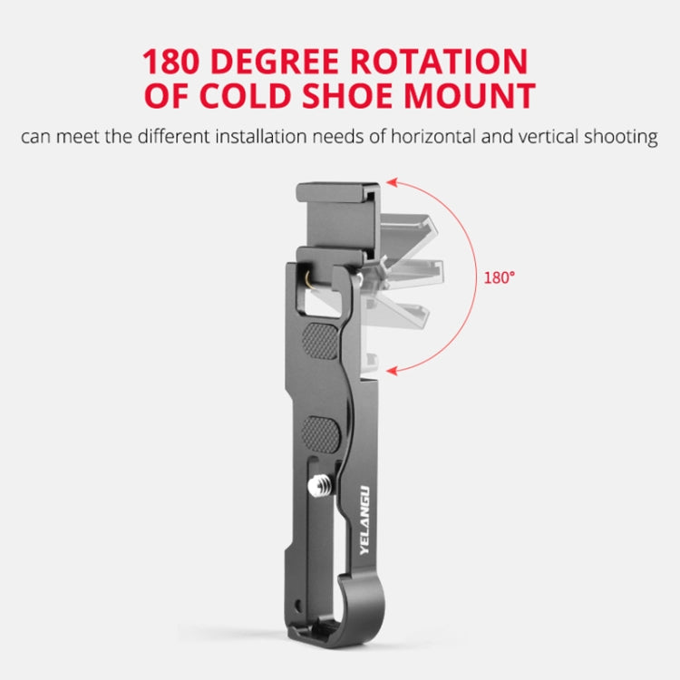 YELANGU CL12 Camera Expansion Board Base L Plate for Sony ZV-1 (Black) - free shipping - PMC TechLife - Order now!