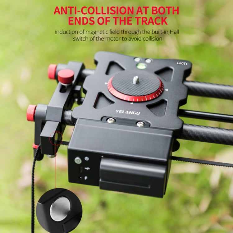 YELANGU L80TC 80cm Electrical Slide Rail Track with 2.4GHz Remote Control for SLR Cameras / Video Cameras (Black) - free shipping - PMC TechLife - Order now!