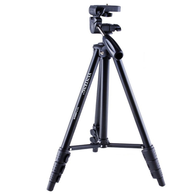 YUNTENG VCT-680RM 4-Section Folding Legs Aluminum Alloy Tripod Mount with Three-Dimensional Tripod Head for DSLR & Digital Camera, Adjustable Height: 46-138cm (Black) - free shipping - PMC TechLife - Order now!