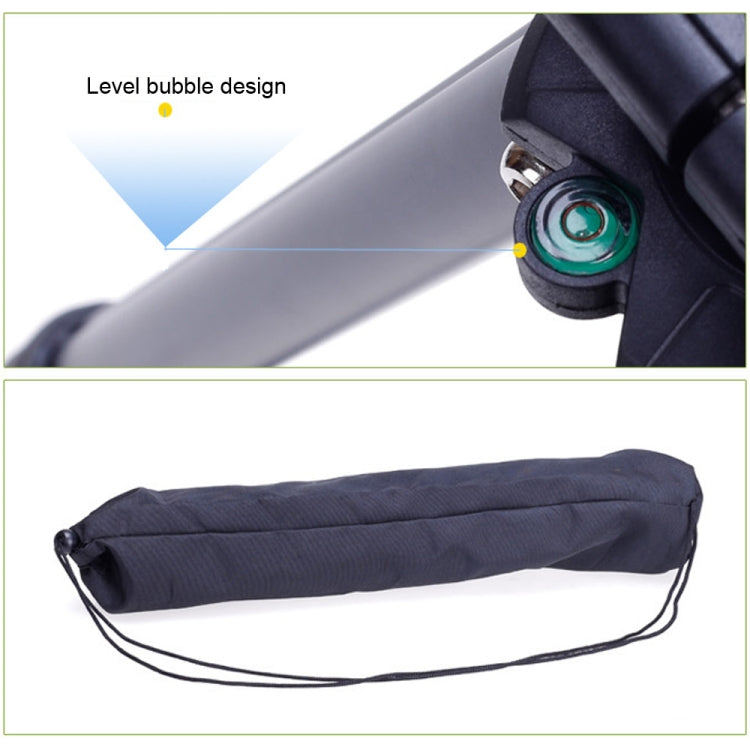 YUNTENG VCT-680RM 4-Section Folding Legs Aluminum Alloy Tripod Mount with Three-Dimensional Tripod Head for DSLR & Digital Camera, Adjustable Height: 46-138cm (Black) - free shipping - PMC TechLife - Order now!