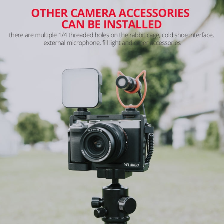 YELANGU C24 Video Camera Cage Stabilizer for Sony Alpha 7C / A7C / ILCE-7C (Black) - free shipping - PMC TechLife - Order now!