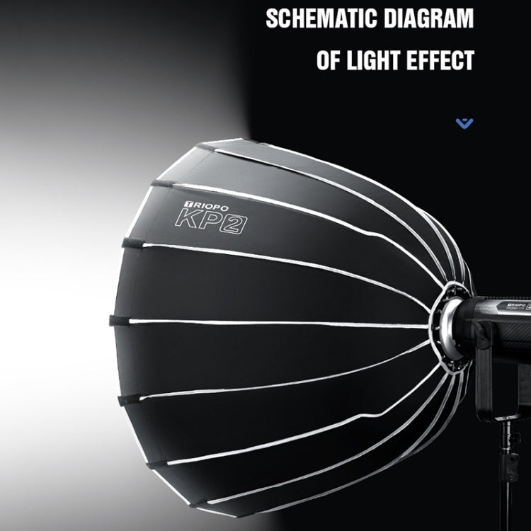 TRIOPO KP2-90 90cm Speedlite Flash Deep Parabolic Softbox Bowens Mount Diffuser(Black) - free shipping - PMC TechLife - Order now!
