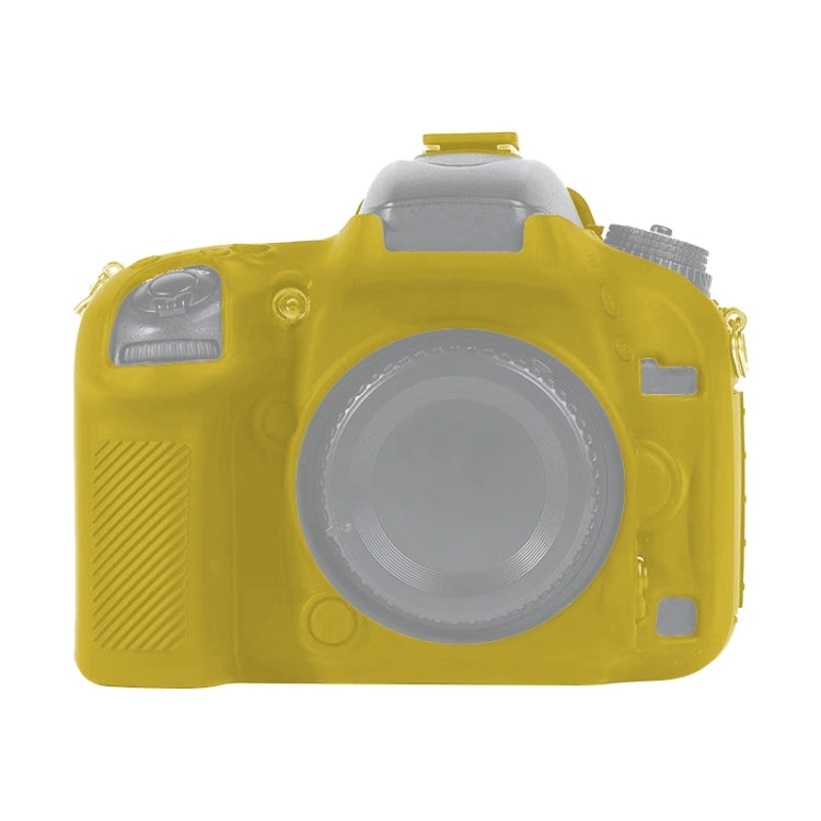 For Nikon D600 / D610 Soft Silicone Protective Case(Yellow) - Protective Case by PMC TechLife | Online Shopping South Africa | PMC TechLife | Buy Now Pay Later Mobicred