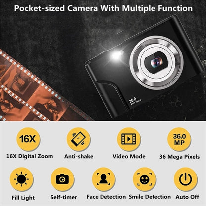 DC311 2.4 inch 36MP 16X Zoom 2.7K Full HD Digital Camera Children Card Camera, AU Plug (Green) - Children Cameras by PMC Jewellery | Online Shopping South Africa | PMC Jewellery | Buy Now Pay Later Mobicred