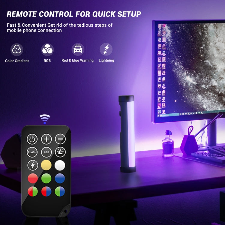 LUXCeO P100 RGB Photo Video Light Stick Handheld Fill Light with Remote Control - free shipping - PMC TechLife - Order now!