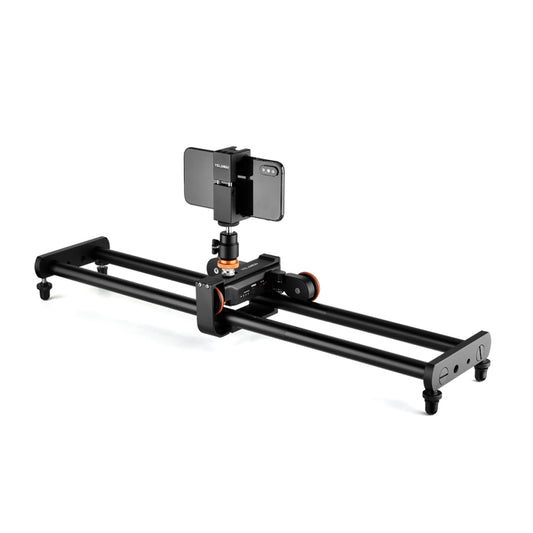 YELANGU L60E 60cm Slide Rail Track + L4 3-Wheel Video Dolly with Phone Clamp & Ballhead - Camera Slider by YELANGU | Online Shopping South Africa | PMC Jewellery | Buy Now Pay Later Mobicred