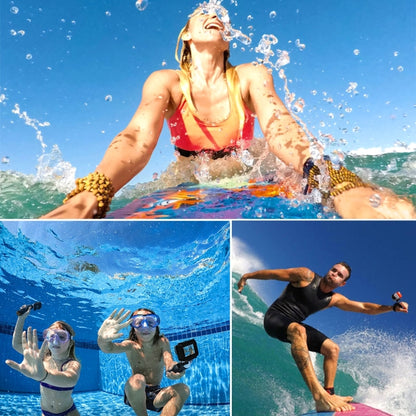 2 in 1 for GoPro HERO5 Touch Screen Back Cover + 45m Waterproof Housing Protective Case(No Need to Disassemble Lens When Installed) with Buckle Basic Mount & Lead Screw(Black) - Waterproof Cases by PMC Jewellery | Online Shopping South Africa | PMC Jewellery | Buy Now Pay Later Mobicred