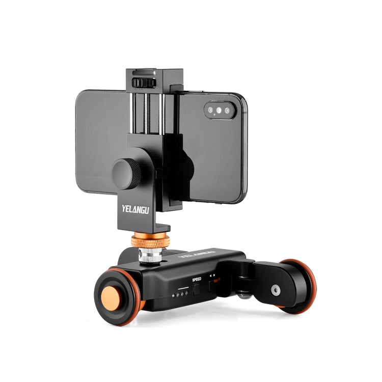 YELANGU L4X Camera Wheel Dolly + PC03 Phone Clamp with Remote, Load: 3kg - free shipping - PMC TechLife - Order now!