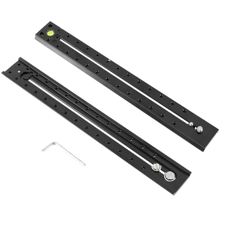 BEXIN B380-50 380mm Length Aluminum Alloy Extended Quick Release Plate for Manfrotto / Sachtler (Black) - free shipping - PMC TechLife - Order now!