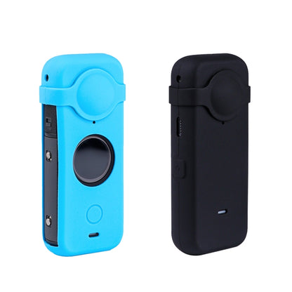 Full Body Dust-proof Silicone Case with Lens Cover for Insta360 ONE X2(Blue) - Case & Bags by PMC Jewellery | Online Shopping South Africa | PMC Jewellery | Buy Now Pay Later Mobicred