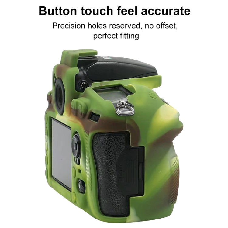 Soft Silicone Protective Case for Nikon D810 (Camouflage) - Protective Case by PMC TechLife | Online Shopping South Africa | PMC TechLife | Buy Now Pay Later Mobicred