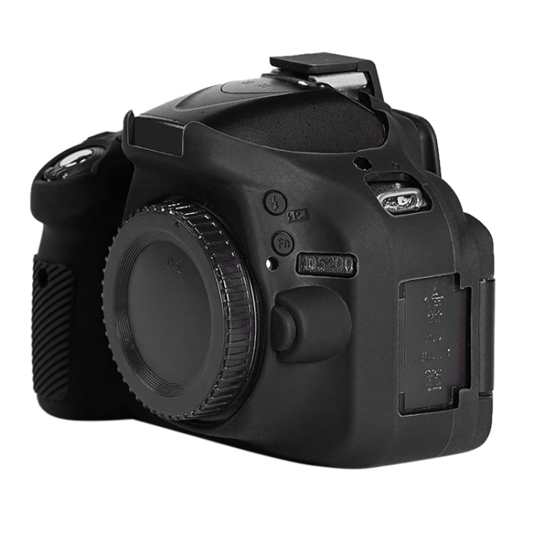 Soft Silicone Protective Case for Nikon D5200 (Black) - Protective Case by PMC TechLife | Online Shopping South Africa | PMC TechLife | Buy Now Pay Later Mobicred