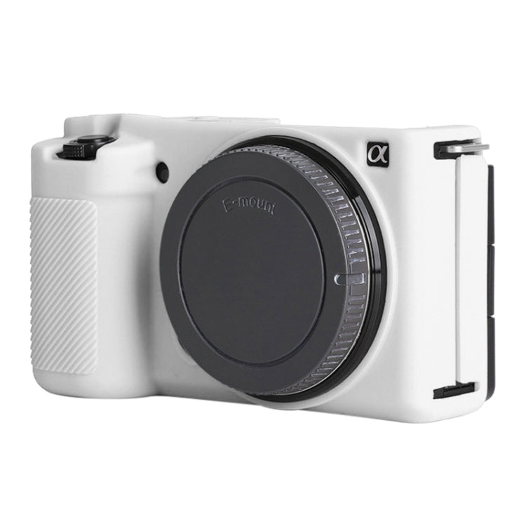 For Sony ZV-E10 Soft Silicone Protective Case (White) - free shipping - PMC TechLife - Order now!