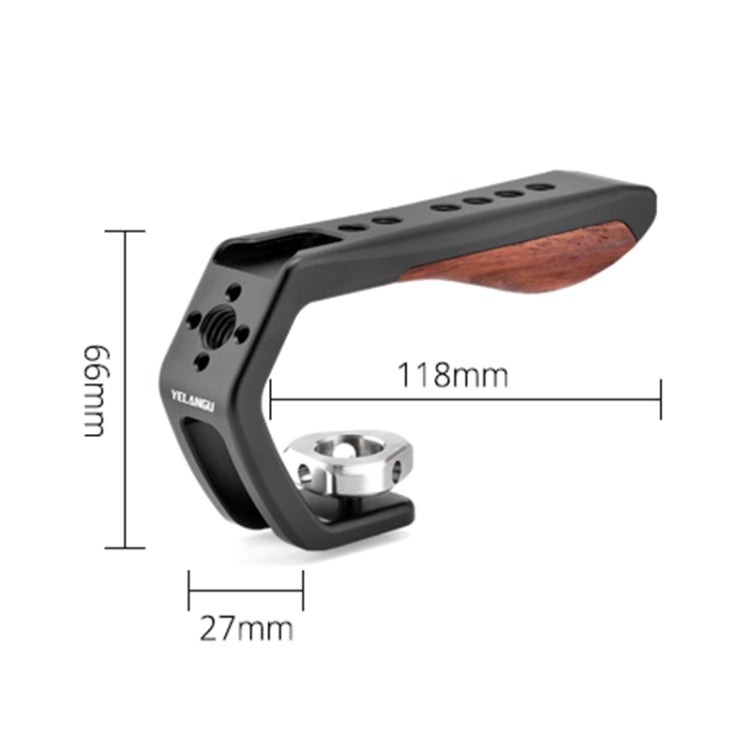 YELANGU LW-B01-3 Handheld Video Stabilizer Top Handle with Cold Shoes for LW-B01 Cage - free shipping - PMC TechLife - Order now!