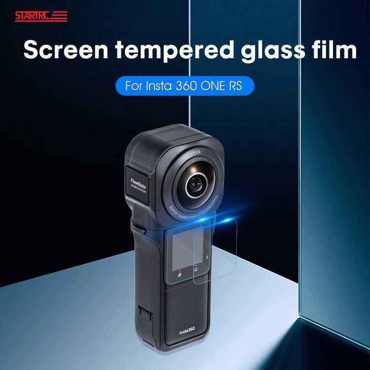 For Insta360 One RS 1-Inch 360 Edition STARTRC 2pcs Screen Tempered Glass Film - Protective Film by STARTRC | Online Shopping South Africa | PMC Jewellery | Buy Now Pay Later Mobicred