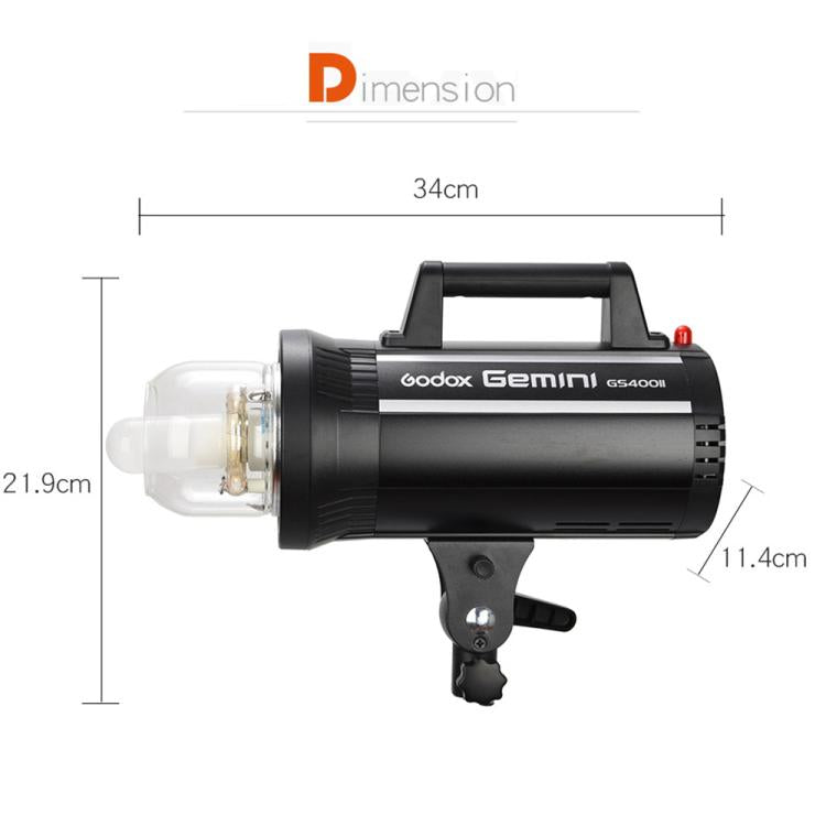 Godox Gemini GS400II Studio Flash Light 400Ws Bowens Mount Strobe Flash (US Plug) - free shipping - PMC TechLife - Order now!