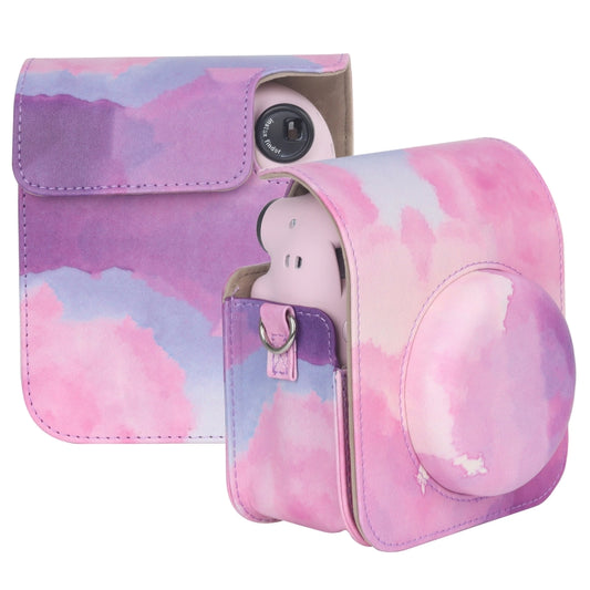 For FUJIFILM instax mini 12 Painted Full Body Leather Case Camera Bag with Strap(Dream Cloud) - Leather Bag by PMC Jewellery | Online Shopping South Africa | PMC Jewellery | Buy Now Pay Later Mobicred