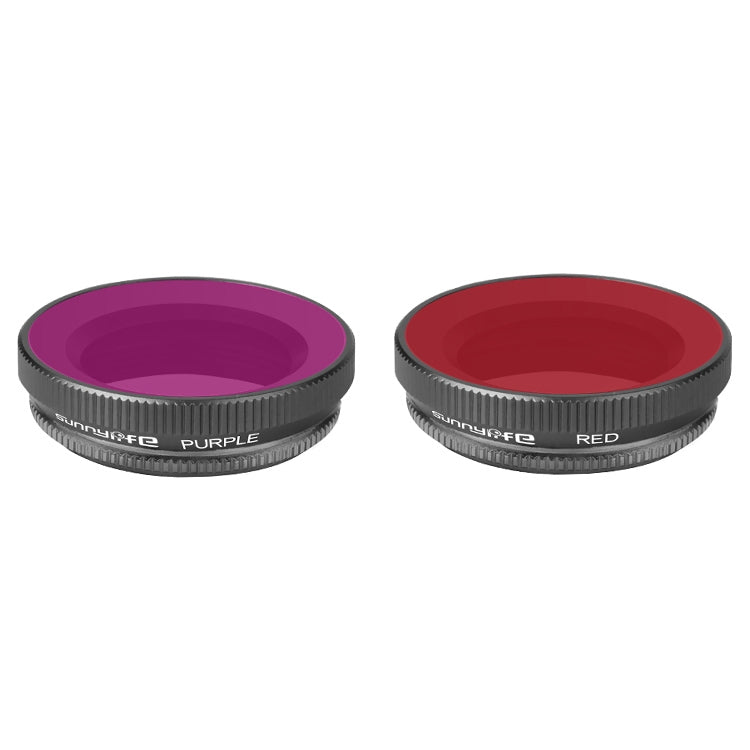 2 in 1 Sunnylife OA-FI180 Lens Red + Purple Diving Filter for DJI OSMO ACTION -  by Sunnylife | Online Shopping South Africa | PMC Jewellery | Buy Now Pay Later Mobicred