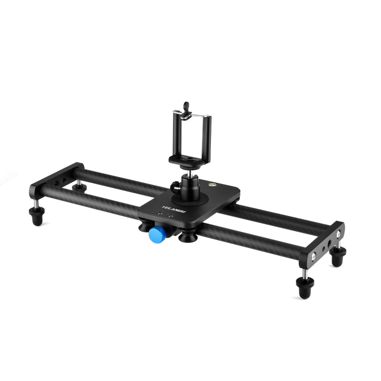 YELANGU L140T-A 40cm Carbon Fiber Slide Rail Track with Phone Clamp & BallHead Adapter for Smartphones (Black) - free shipping - PMC TechLife - Order now!