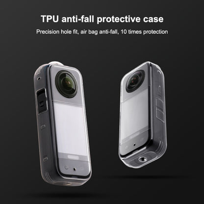 For Insta360 X3 Hollow Clear TPU Protective Case (Transparent) - Case & Bags by PMC Jewellery | Online Shopping South Africa | PMC Jewellery | Buy Now Pay Later Mobicred