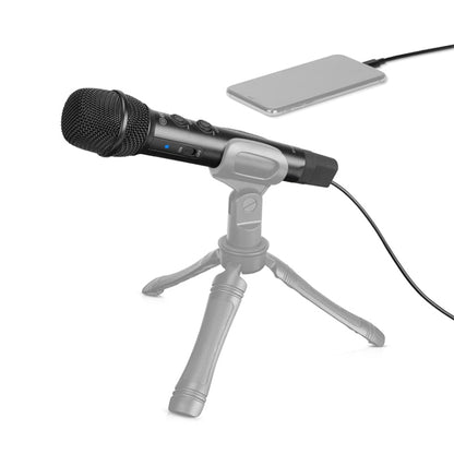 BOYA BY-HM2 Professional Handheld Condenser Microphone 3.5mm Headphone Port with 8 Pin / Type-C / USB Interface 1.2m Extension Cable & Holder - Microphone by BOYA | Online Shopping South Africa | PMC Jewellery | Buy Now Pay Later Mobicred