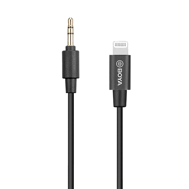 BOYA BY-K1 8 Pin to 3.5mm TRS Male Extension Cable - Video & Audio Cable by BOYA | Online Shopping South Africa | PMC Jewellery | Buy Now Pay Later Mobicred