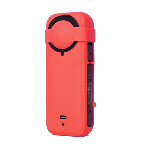 For Insta360 X4 Silicone Protective Case with Lens Cover (Red) - Case & Bags by PMC Jewellery | Online Shopping South Africa | PMC Jewellery | Buy Now Pay Later Mobicred