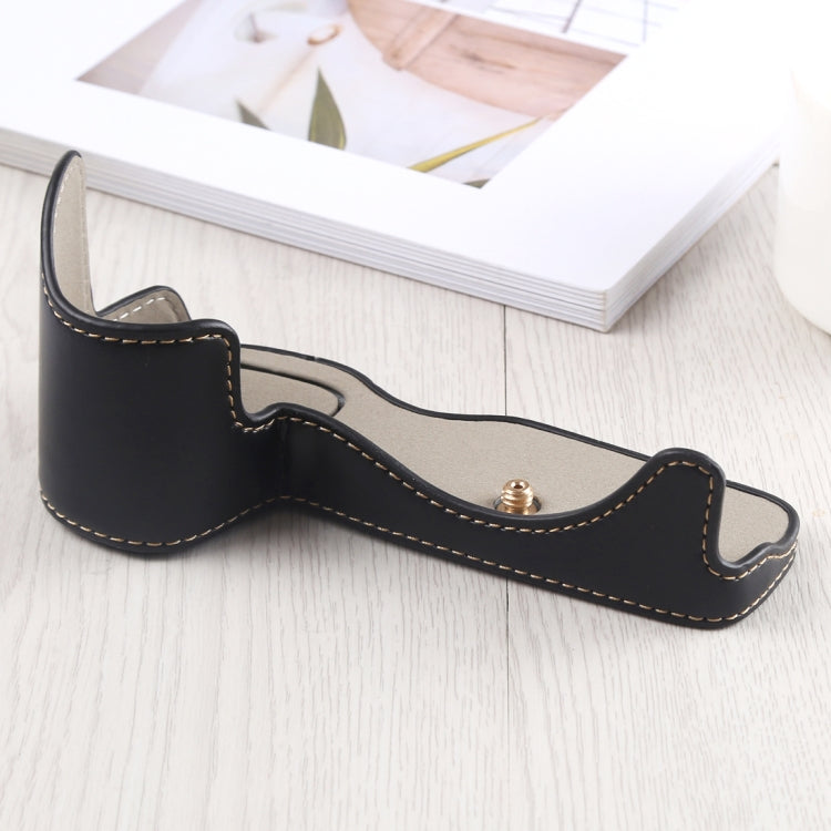 1/4 inch Thread PU Leather Camera Half Case Base for Canon EOS R (Black) - free shipping - PMC TechLife - Order now!