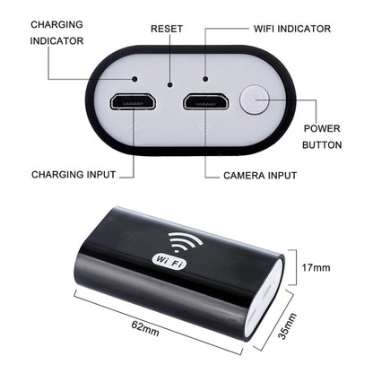 F99 HD Mobile Phone Endoscope, 8mm Waterproof Pipe Endoscope, Wifi Version, Hardwire, Length: 1m (Black) -  by PMC Jewellery | Online Shopping South Africa | PMC Jewellery | Buy Now Pay Later Mobicred