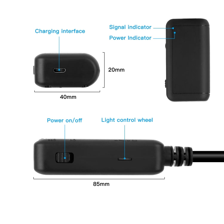 F220 5.5mm HD 5.0MP WIFI Endoscope Inspection Camera with 6 LEDs, Length: 2m -  by PMC Jewellery | Online Shopping South Africa | PMC Jewellery | Buy Now Pay Later Mobicred